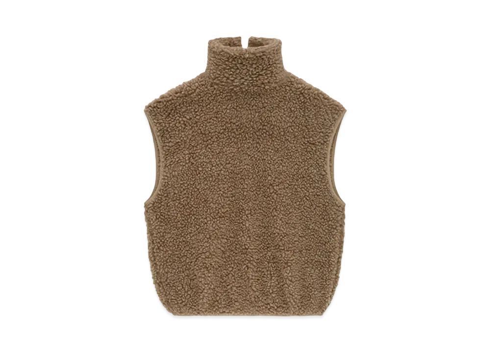 FEAR OF GOD ESSENTIALS Polar Fleece High Neck Muscle Tee "Dune"