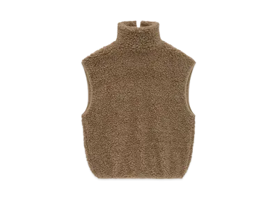 FEAR OF GOD ESSENTIALS Polar Fleece High Neck Muscle Tee "Dune"