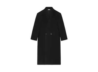 FEAR OF GOD ESSENTIALS Alpaca Herringbone Lapelless Coat "Black"