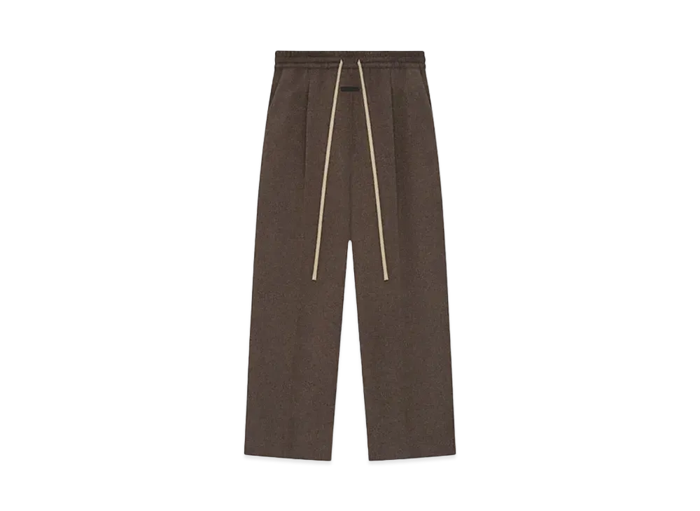 FEAR OF GOD ESSENTIALS Brushed Wool Cashmere Wide Leg Pants "Mocha"