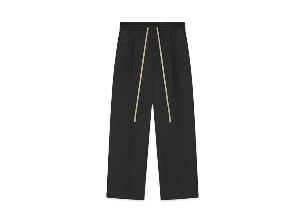 FEAR OF GOD ESSENTIALS Brushed Wool Cashmere Wide Leg Pants "Melange Black"