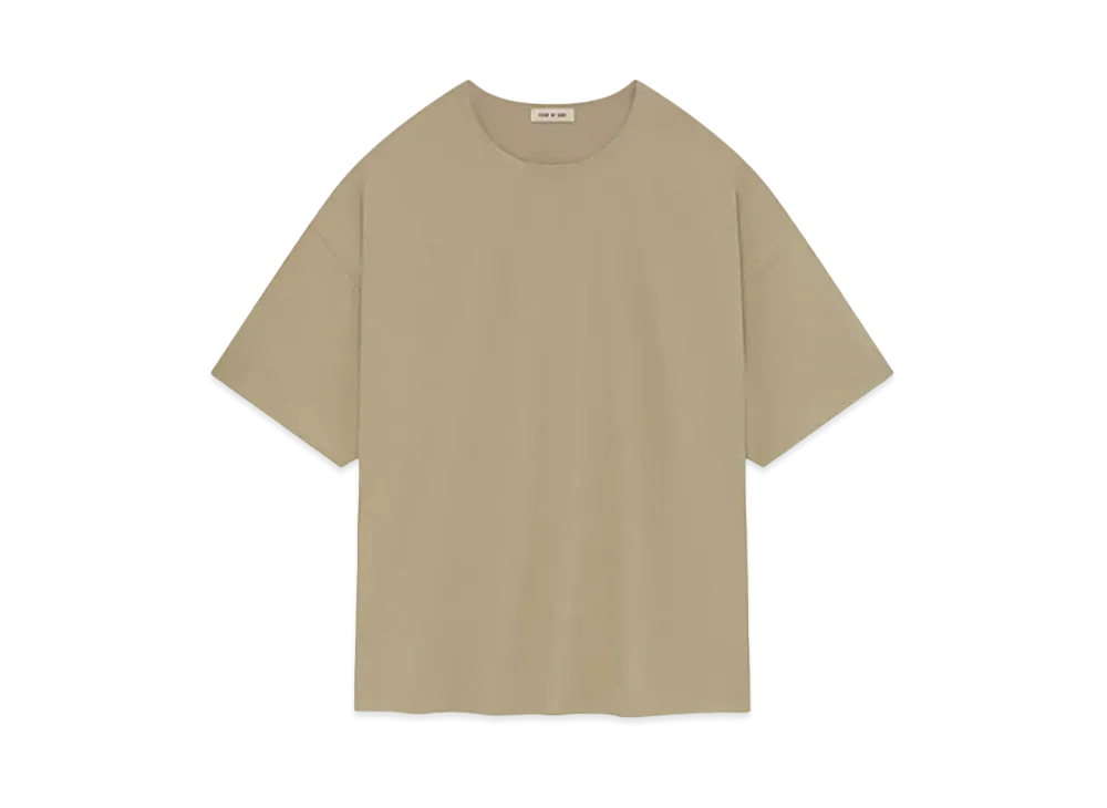 FEAR OF GOD ESSENTIALS Wool Crepe Double Layer Tee "Dune"