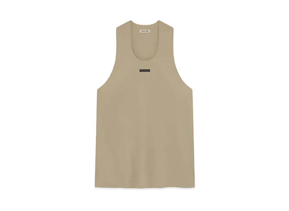 FEAR OF GOD ESSENTIALS Wool Double Layer Tank Top "Dune"