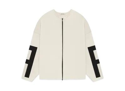 FEAR OF GOD ESSENTIALS Merino Full Zip Sweater "Lemon Cream"