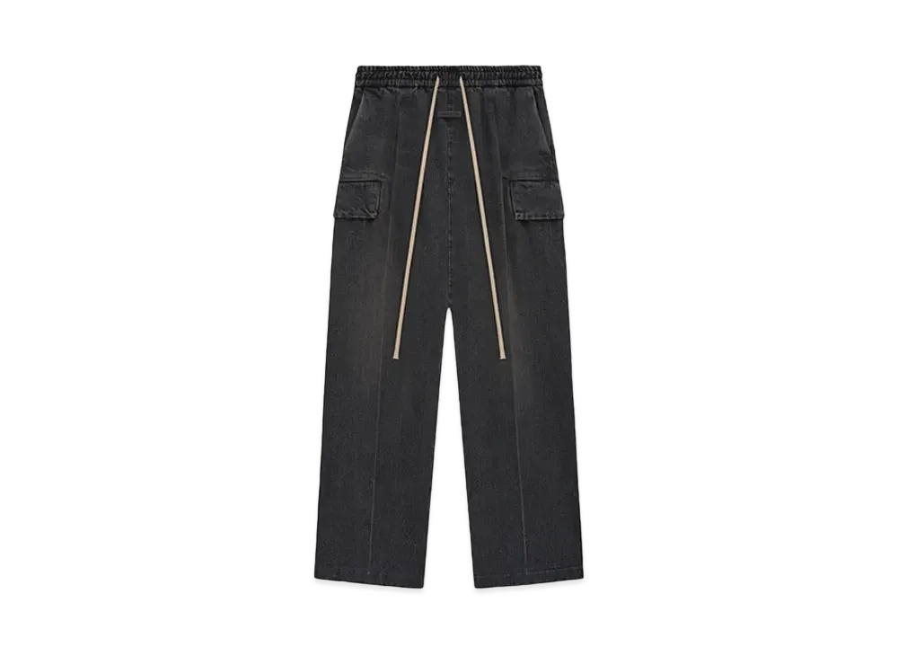 FEAR OF GOD ESSENTIALS Denim Cargo Pant "Vintage Black"