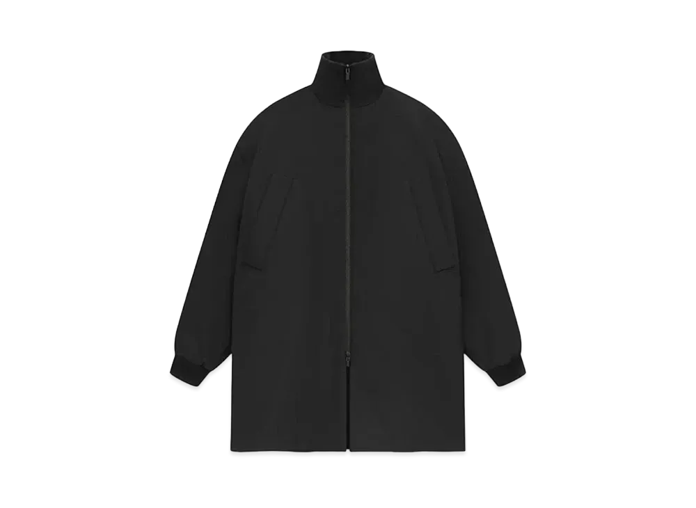 FEAR OF GOD ESSENTIALS Weighted Twill Filled Car Coat "Black"