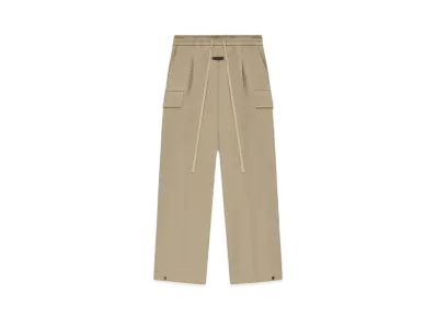 FEAR OF GOD ESSENTIALS Weighted Twill Wide Leg Cargo Pants "Dune"