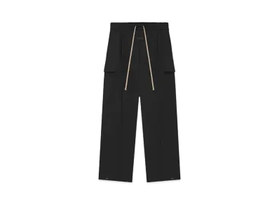 FEAR OF GOD ESSENTIALS Weighted Twill Wide Leg Cargo Pants "Black"