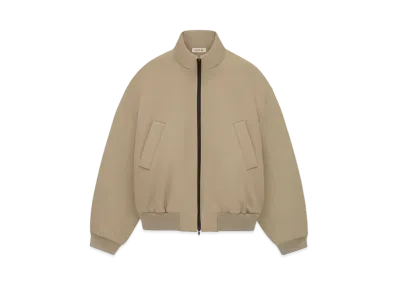 FEAR OF GOD ESSENTIALS Weighted Twill Bomber "Dune"