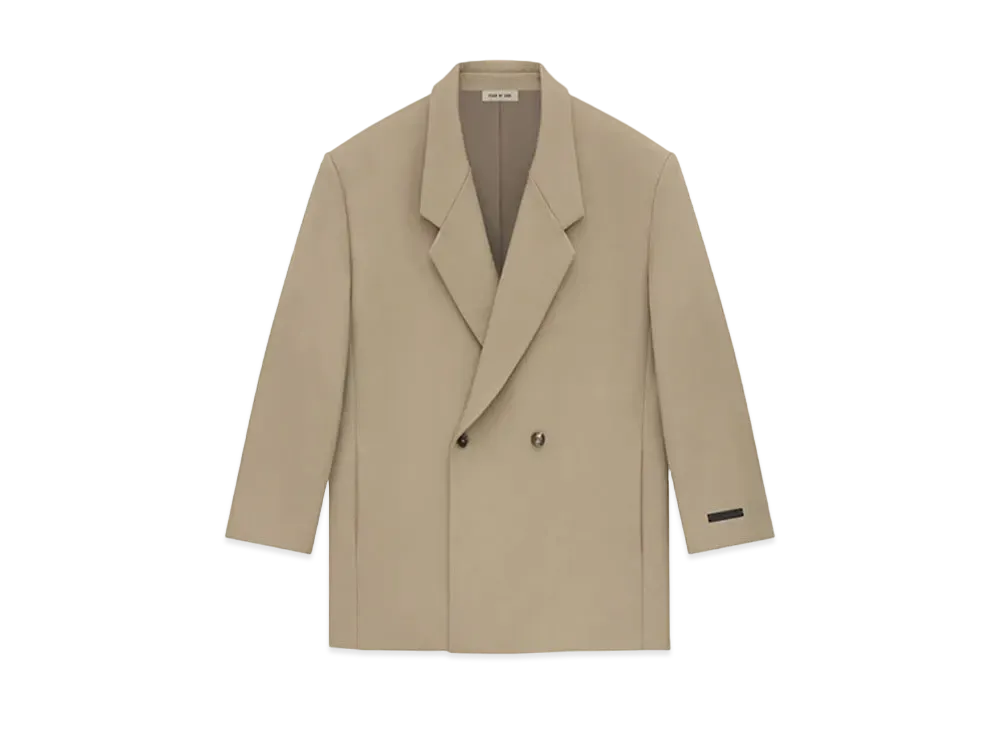 FEAR OF GOD ESSENTIALS Weighted Twill Relaxed Blazer "Dune"