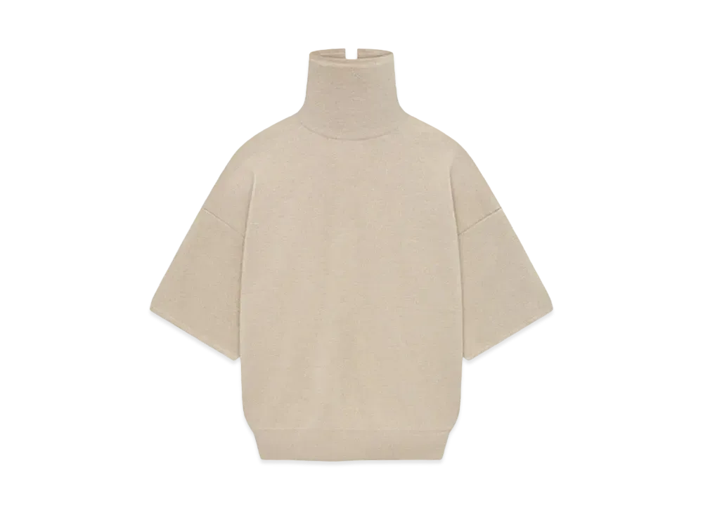 FEAR OF GOD ESSENTIALS Merino Knit High Neck Tee "Tan"
