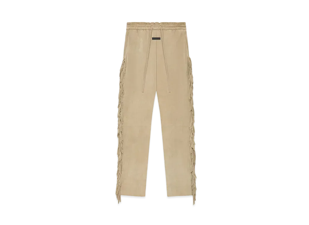 FEAR OF GOD ESSENTIALS Suede Side Fringe Forum Pant "Dune"