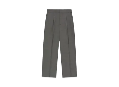 FEAR OF GOD ESSENTIALS Double Cotton Wool Wide Leg Trousers "Titanium"
