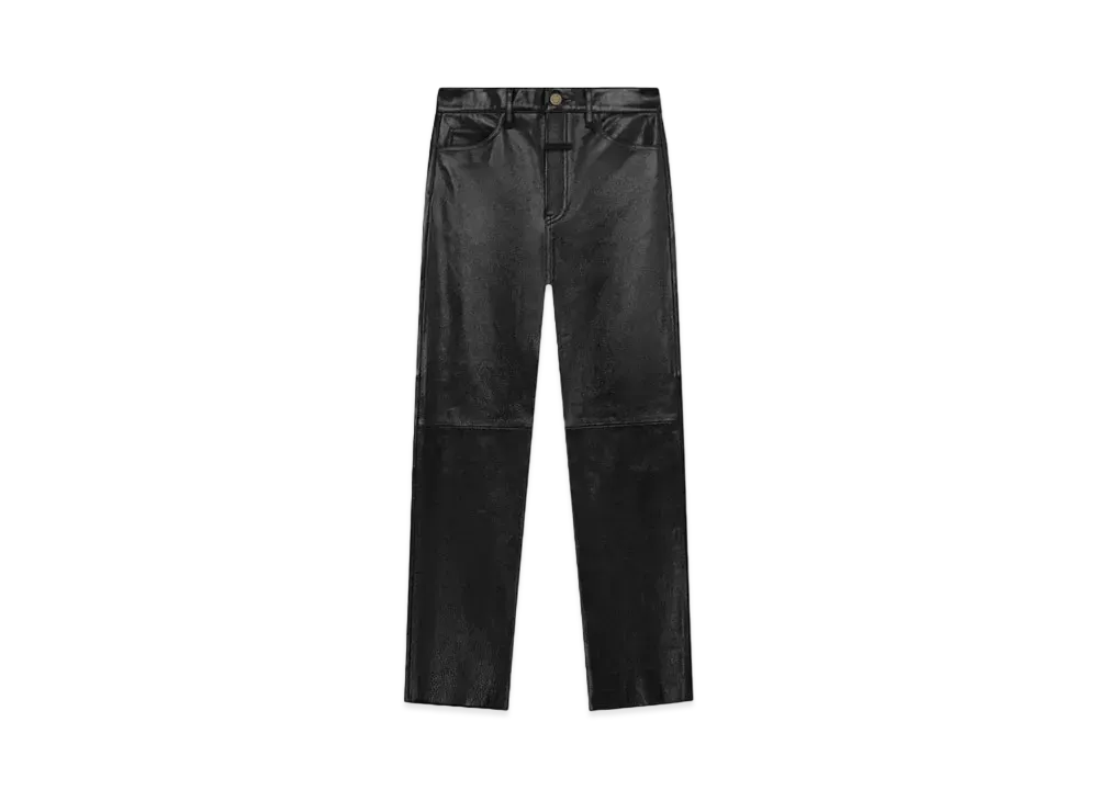 FEAR OF GOD ESSENTIALS Leather 5 Pocket Pants "Black"
