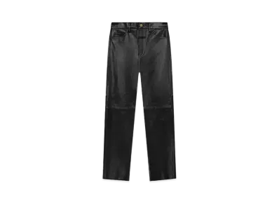 FEAR OF GOD ESSENTIALS Leather 5 Pocket Pants "Black"