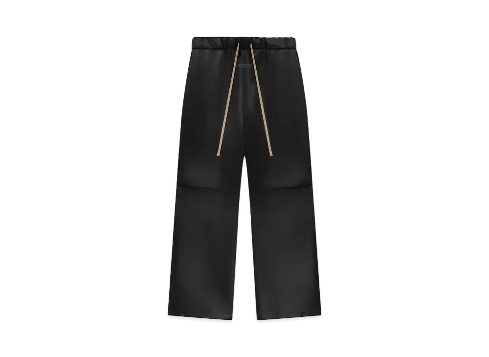 FEAR OF GOD ESSENTIALS Neoprene Knee Pleat Wide Leg Pant "Black"