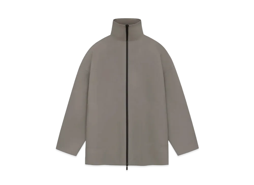 FEAR OF GOD ESSENTIALS Rubberized High Neck Jacket "Wood"