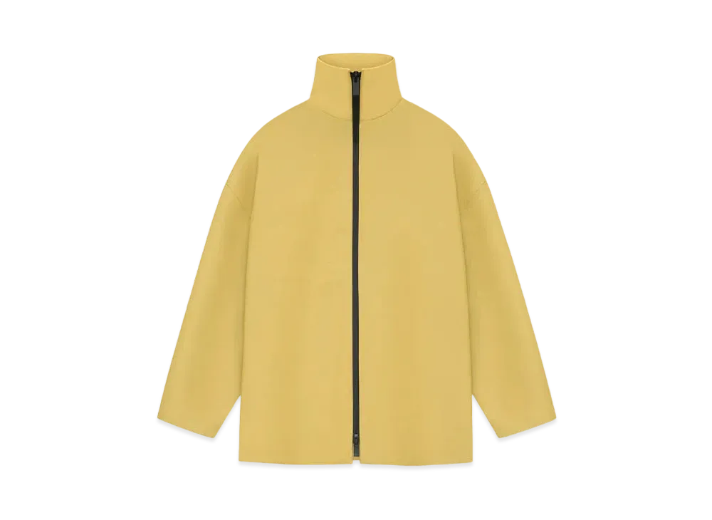 FEAR OF GOD ESSENTIALS Rubberized High Neck Jacket "Tuscan"