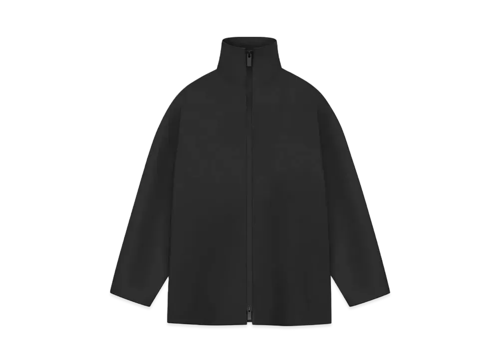 FEAR OF GOD ESSENTIALS Rubberized High Neck Jacket "Black"