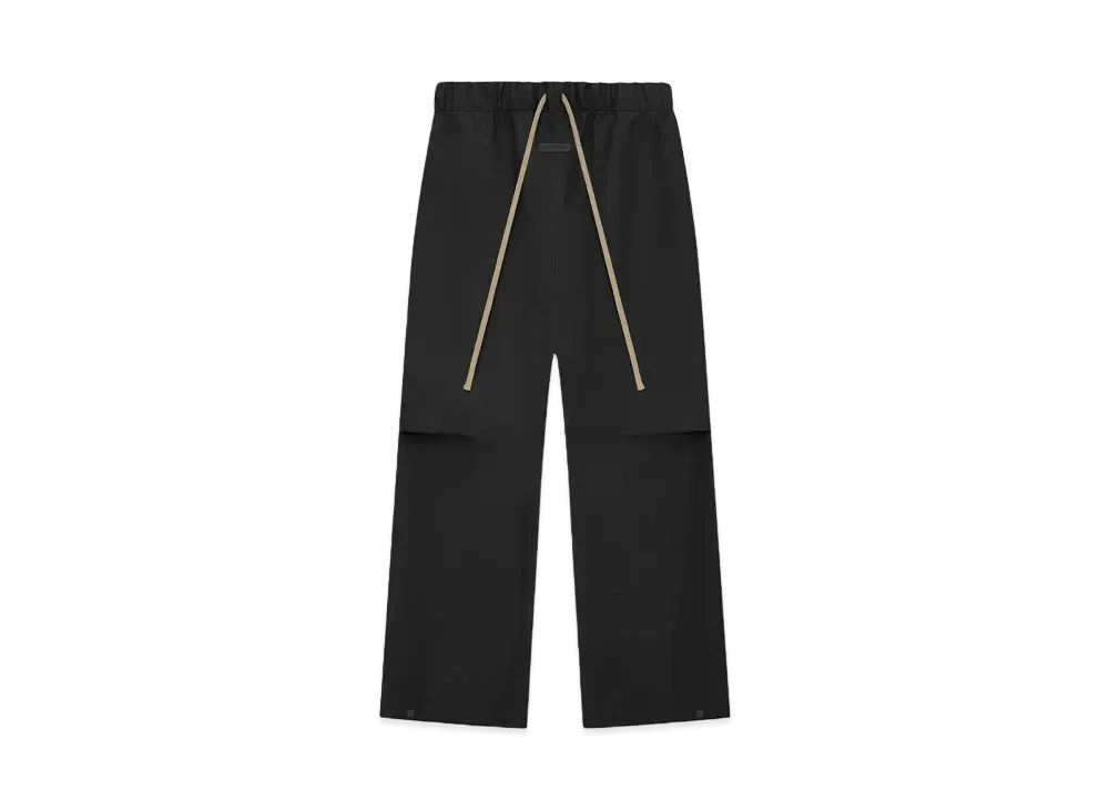 FEAR OF GOD ESSENTIALS Rubber Knee Pleat Wide Leg Pant "Black"
