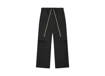 FEAR OF GOD ESSENTIALS Rubber Knee Pleat Wide Leg Pant "Black"