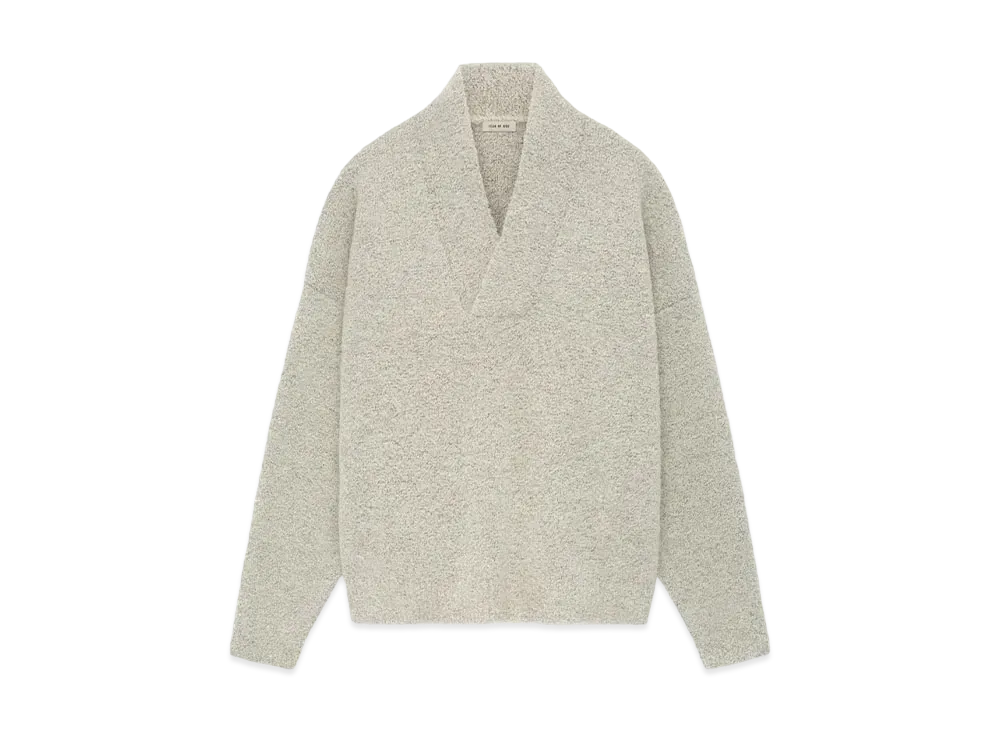 FEAR OF GOD ESSENTIALS Wool Mohair V-Neck Sweater "White"