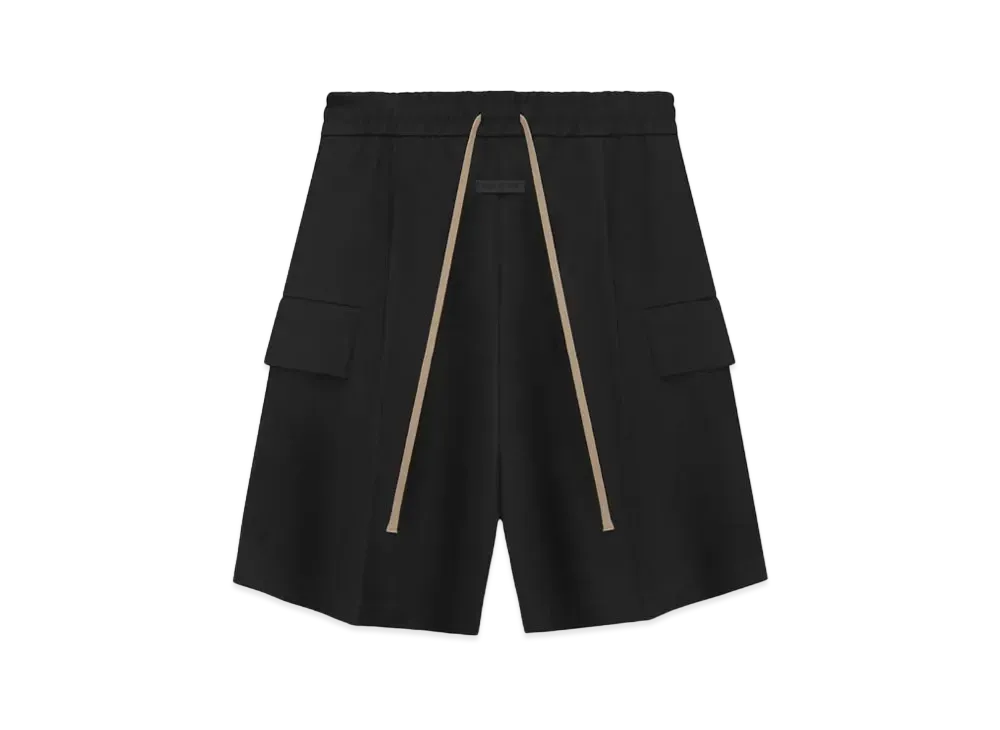 FEAR OF GOD ESSENTIALS Weighted Twill Cargo Shorts "Black"