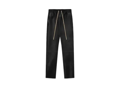 FEAR OF GOD ESSENTIALS Bonded Leather Forum Pants "Black"