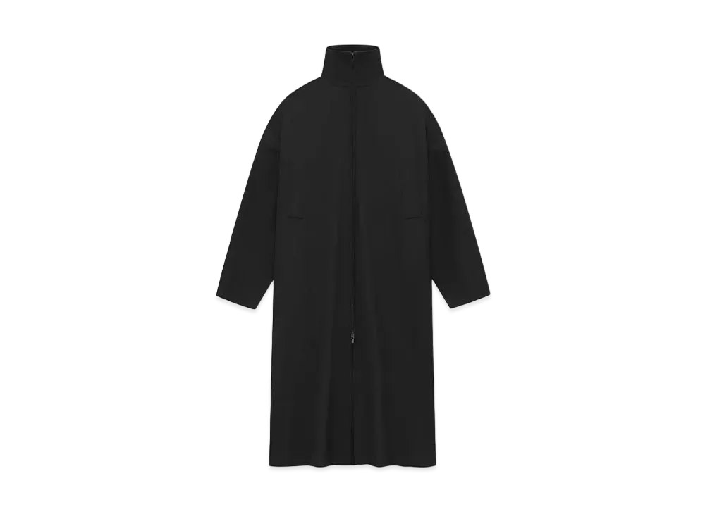 FEAR OF GOD ESSENTIALS Wool High Neck Trench "Black"