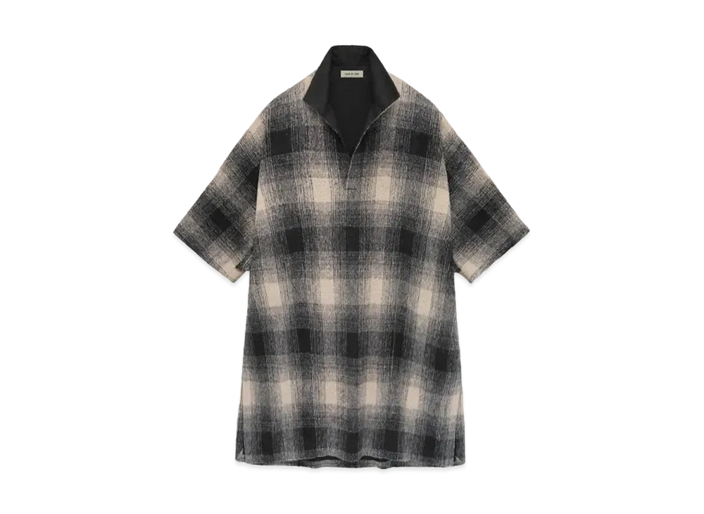 FEAR OF GOD Alpaca Polo Collar Poncho "Black/Cream"