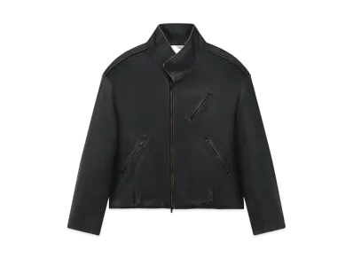 FEAR OF GOD Leather Motorcycle Jacket "Black"
