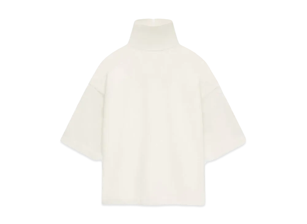 FEAR OF GOD Cotton Wool High Neck Short Sleeve Shirt "Cream"