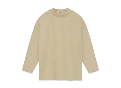 FEAR OF GOD Cotton Long Sleeve Tee "Dune"