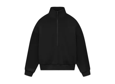 FEAR OF GOD Fleece Half Zip Mockneck "Black"
