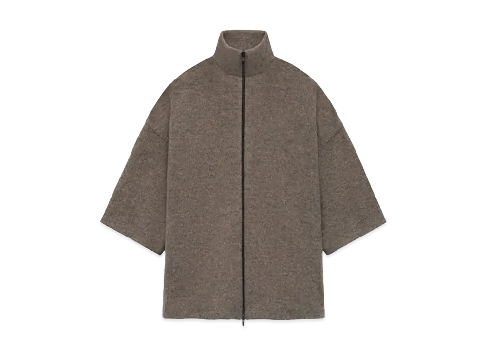 FEAR OF GOD Boiled Wool Short Sleeve Jacket "Wood"