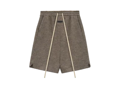 FEAR OF GOD Boiled Wool Relaxed Shorts "Wood"