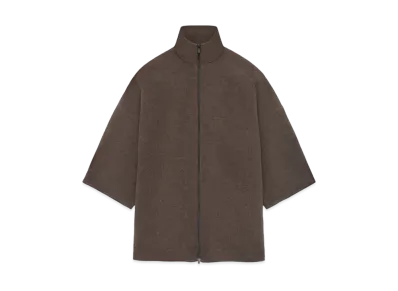 FEAR OF GOD Brushed Wool Cashmere Short Sleeve Jacket "Mocha"