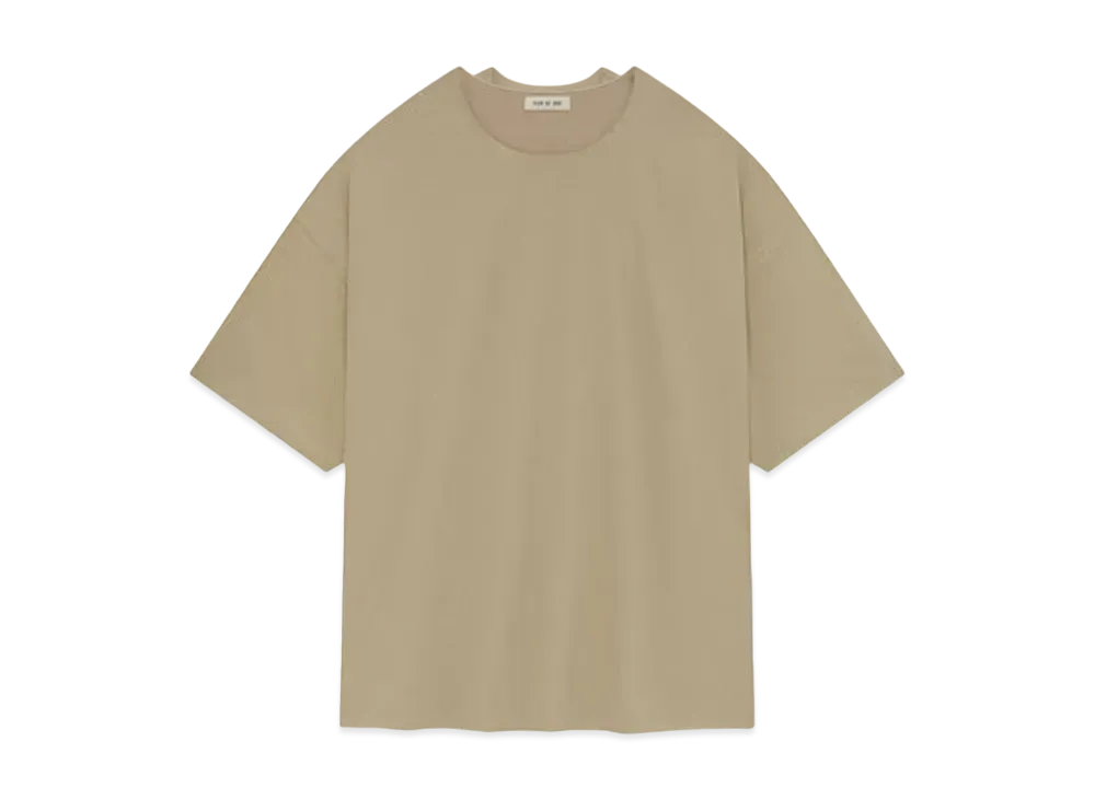 FEAR OF GOD Wool Crepe Double Layer Tee "Dune"