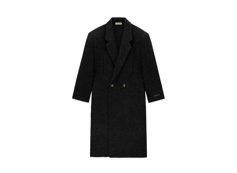 FEAR OF GOD Boiled Wool Relaxed Overcoat "Black"