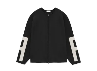 FEAR OF GOD Merino Full Zip Sweater "Melange Black"
