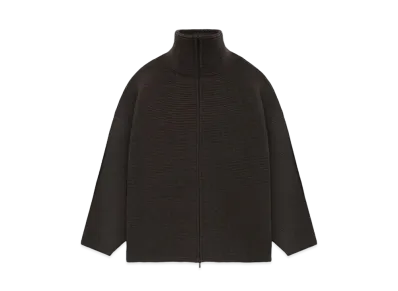 FEAR OF GOD Heavy Ottoman Full Zip Sweater "Wood"
