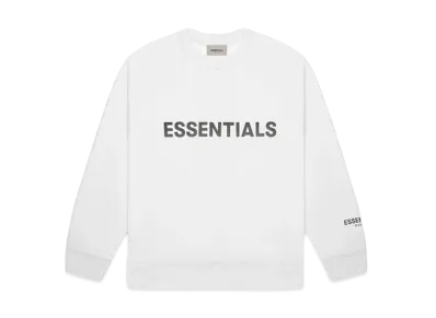FEAR OF GOD ESSENTIALS 3D Silicon Applique Crewneck "White"
