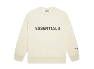 FEAR OF GOD ESSENTIALS 3D Silicon Applique Crewneck "Buttercream"