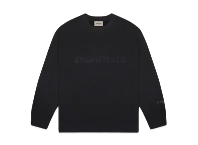 FEAR OF GOD ESSENTIALS 3D Silicon Applique Crewneck "Black"