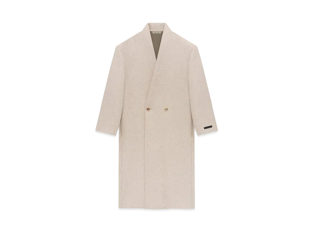FEAR OF GOD Military Wool Lapelless Coat "Blush"