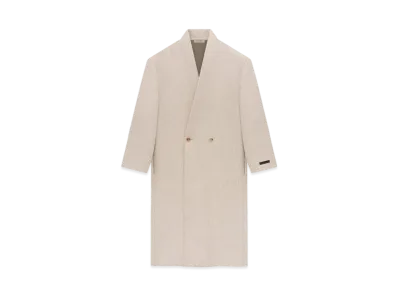 FEAR OF GOD Military Wool Lapelless Coat "Blush"