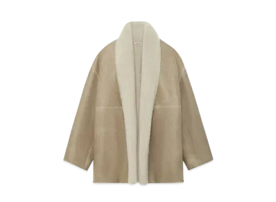 FEAR OF GOD Sherpa Shawl Collar Jacket "Vintage Leather"