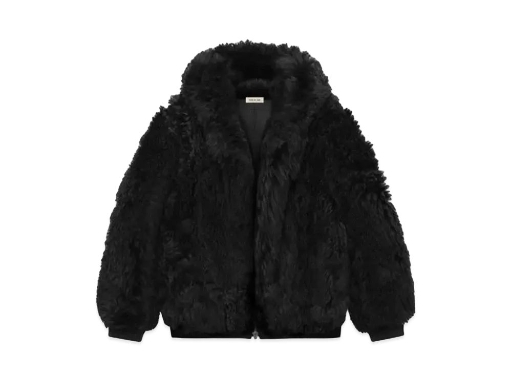 FEAR OF GOD Shearling Hooded Bomber "Black"