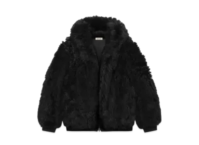 FEAR OF GOD Shearling Hooded Bomber "Black"