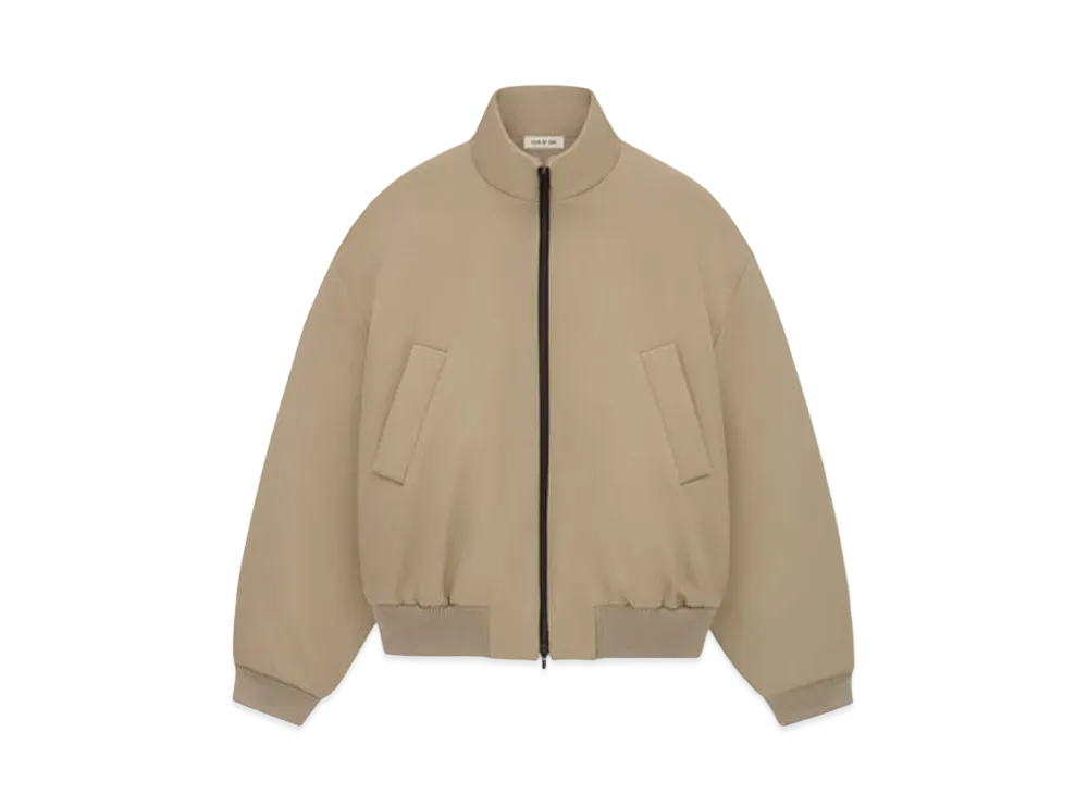 FEAR OF GOD Weighted Twill Bomber "Dune"